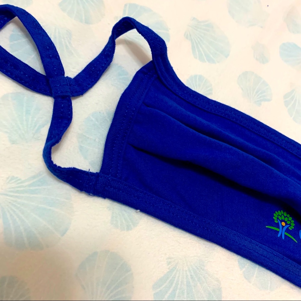 ROYAL BLUE CIGNA COTTON STRETCHY FACE MASK